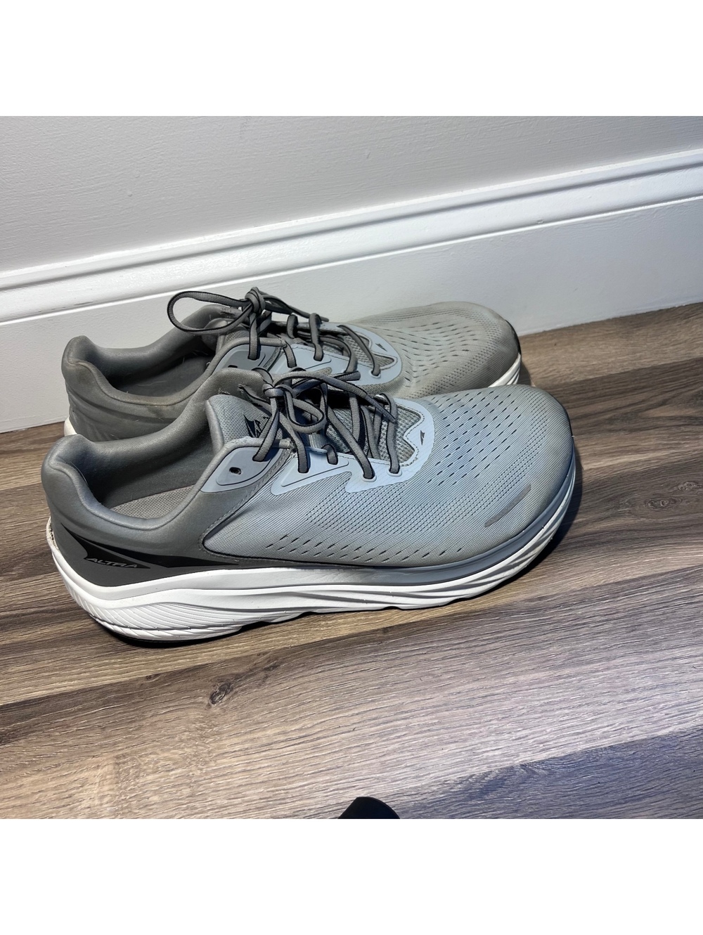 Altra gray running shoes, men's size 14